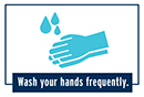 Icon for Wash your hands frequently