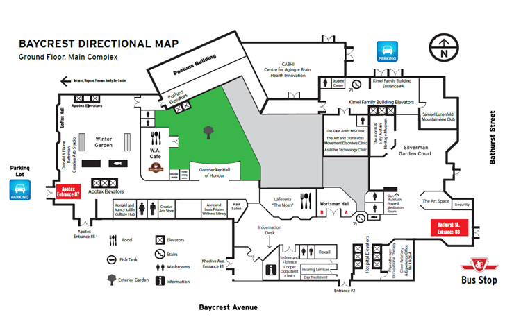 Baycrest Directional Map